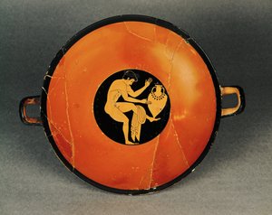 Komaste, en deltager i en komos, en drukfest ... af Vasepainter Skythos