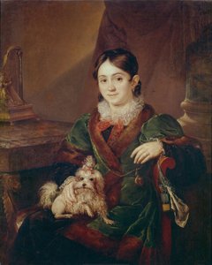 Portræt af Tsountes Natalia Andreevna Obolenskaya, 1833