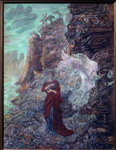 Sappho og Pegasus af Vasili Dmitrievich Millioti