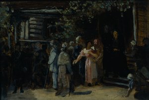 Besøger en eremit, 1870
