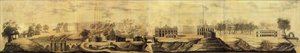 Panoramaudsigt over Tsaritsyno Design, 1776 af Vasili Ivanovich Bazhenov