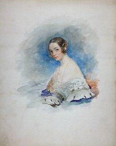 Portræt af prinsesse Maria Ivanovna Kochubey, født Baryatinskaya 1818-1843, 1846 af Vasili Semenovich Sadovnikov