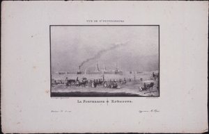 Udsigt over Sankt Petersborg. Peter og Paul fæstningen, 1833 af Vasili Semenovich Sadovnikov