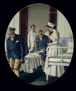 På et militærhospital af Vasili Vasilievich Vereshchagin