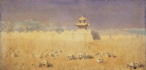 Ruins in Chuguchak, Xinjiang, 1869 af Vasili Vasilievich Vereshchagin