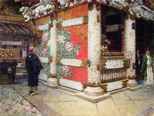 Shinto-templet i Nikko, Japan af Vasili Vasilievich Vereshchagin