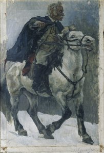 Alexander Suvorov til hest, 1897-1898 af Vasilij Ivanovic Surikov