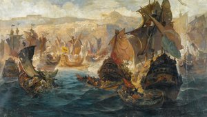 Korsfarernes erobring af Konstantinopel af Vasilios Chatzis