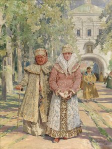 Uden for Klosterporten, 1916 af Vasily Ivanovich Navozov