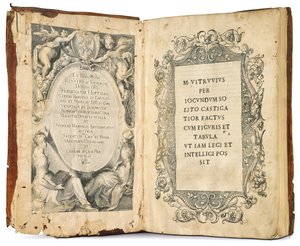Ti bøger om arkitektur af Marcus Vitruvius Pollio, redigeret af Fra Giovanni Giocondo, 1511