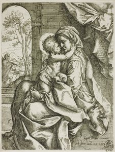 Madonna og barn med Sankt Josef