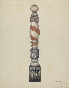 Barbersøjle af Vera Van Voris