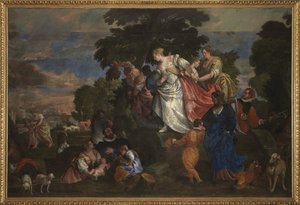 Moses reddede fra vandet, 1582-83 af Veronese