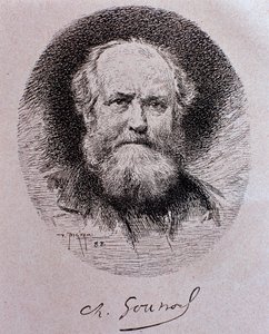 Portræt af Charles Gounod (tegning