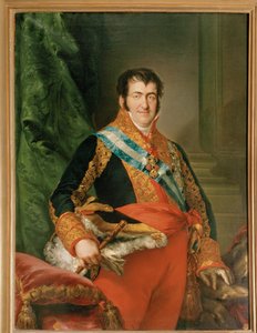 Ferdinand VII af Spanien (maleri på lærred) af Vicente Lopez y Portana