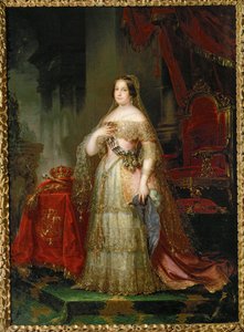 Dronning Isabel II (maleri på lærred) af Vicente Lopez y Portana