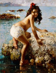 Pigen på klippen