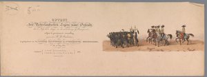 Historisk procession ved det andet hundrede år for Utrecht University of Applied Sciences, 1836 (titeltryk) De hollandske hæres anløb til Oostende, 3. juli 1600, dagen efter sejren ved Nieuwpoort; efter dragten givet af H H Stud af Victor Adam
