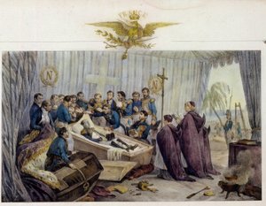 Åbning af Napoleons kiste på Saint Helena Island den 16. oktober 1840