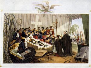 Åbning af Napoleons kiste på øen St. Helena, 16. oktober