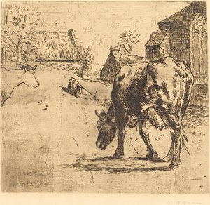Koen (La Vache) af Victor Alfred Paul Vignon