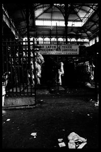 Les halles de Paris lige før nedrivningen af august 1971 (s/h foto)