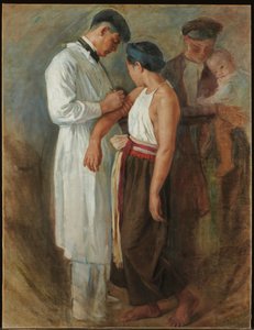 La Vaccination, ca. 1923 (olie på lærred)