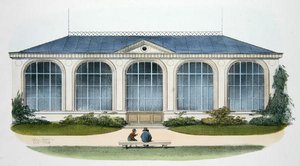 Orangeriet i Bellombre (Bourgogne) illustration fra 