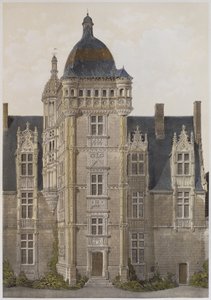 Chateau de Saint-Ouen, Mayenne, illustration fra 