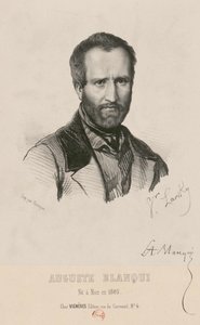 Portræt af Louis-Auguste Blanqui 1805-1881, 1849. af Victor Larsky