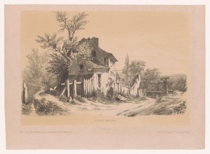 Boerderij op de Mont Valérien På Mont Valérien (titel på objekt) af Victor Lefranc