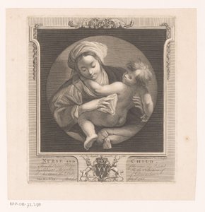 Kvinde med barn Sygeplejerske og barn (titel på objekt) af Victor Marie Picot