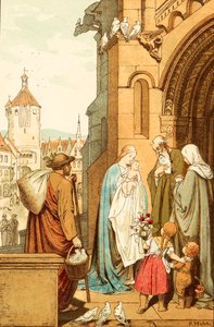 Kristus bragt til Jerusalem af Victor Paul Mohn