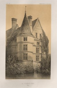 Malerisk arkitektur eller monumenter fra det 15. århundrede. Og XVI. århundreder: Slotte i Frankrig i det XV og XVI århundreder: Pl. 68, Le Plessis-Bas (Aisne) af Victor Petit