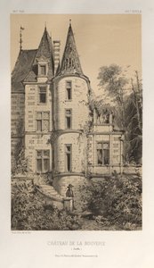 Malerisk arkitektur eller monumenter fra det 15. århundrede. Og XVI. Centuries: Chateaux of France of the XV and XVI Centuries: Pl. 29, Chateau De La Bouverie (Sarthe) af Victor Petit