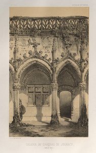 Malerisk arkitektur eller monumenter fra det 15. århundrede. Og XVI. Centuries: Chateaux De France fra det XV og XVI århundreder: Pl. 41, Galleri Château De Jouancy (Saone et Loire) af Victor Petit