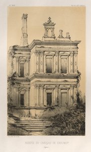 ...pl. 19, Rester af Chateau De Chaumot Yonne, 1860.
