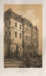 ...pl. 35, Chateau De Mello Oise, 1860. af Victor Petit