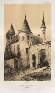 ...pl. 89, Château du Vaumissel Calvados, 1860. af Victor Petit