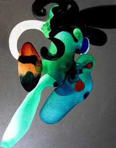 Abstrakte flydende former