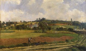 Landskab nær Pontoise, ca. 1877-85 (olie på lærred)