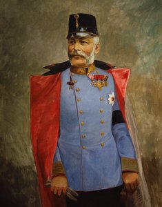 Ærkehertug Friedrich, hertug af Teschen, ca. 1916 (olie på lærred) af Vienna Nedomansky Studio
