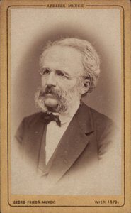 Portræt af komponisten August Wilhelm Ambros 1816-1876, 1773. af Vienna . Photo studio Georg Friedrich