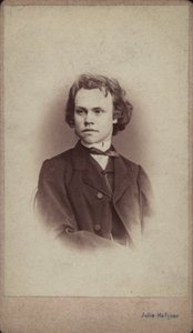 Portræt af komponisten Anton Rubinstein 1829-1894. af Vienna . Photo studio Julie Haftner
