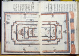 MS HM 2182 Den Forbudte By i Peking, fra en samling af kort lavet under en vietnamesisk ambassade til Kina (wc på papir)