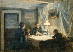 Aften i Skagen (Kunstnerens Familie)