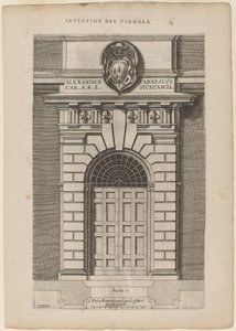 Døråbningen til Farnese Palace af Vignola