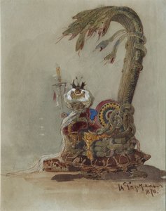 Scenedesign til operaen Ruslan og Lyudmila af M. Glinka af Viktor Alexandrovich Hartmann
