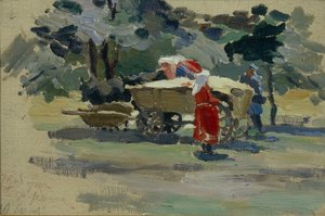 Doukhoborerne i Borjomi, 1895 af Viktor Elpidiforovich Borisov Musatov