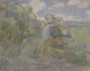Kysset, 1897 af Viktor Elpidiforovich Borisov Musatov